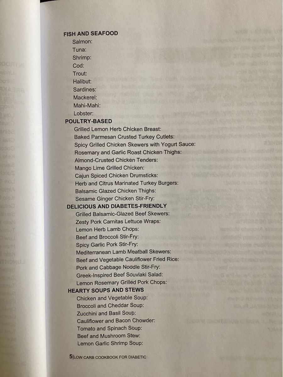 Libri: LOW CARB COOKBOOK FOR DIABETIC Grossformat – Usato da Bellinzona venduto da wav_72pt 5