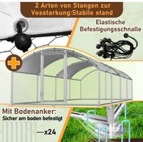 Hühnerstall Metall Freilaufgehege Freigehege 3x2x2
