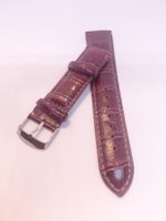 Bracelet de montre en cuir de veau souple 18 mm  unisex