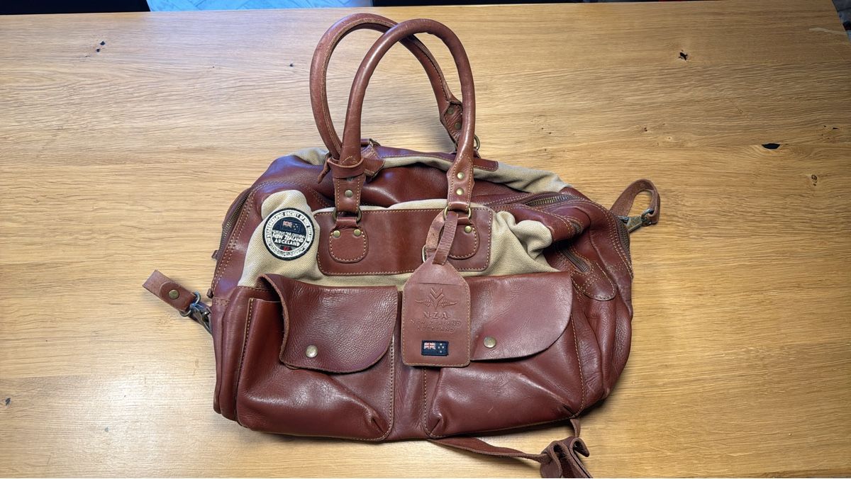 Vintage NZA Ledertasche, Weekender, Reisetasche, Top Zustand (D