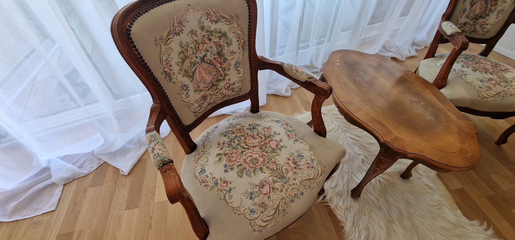 Fauteuils: Ludwik 2 Sessel und Tisch Antik Polisander – D'occasion à Niederwangen BE par tim_8hyw 1
