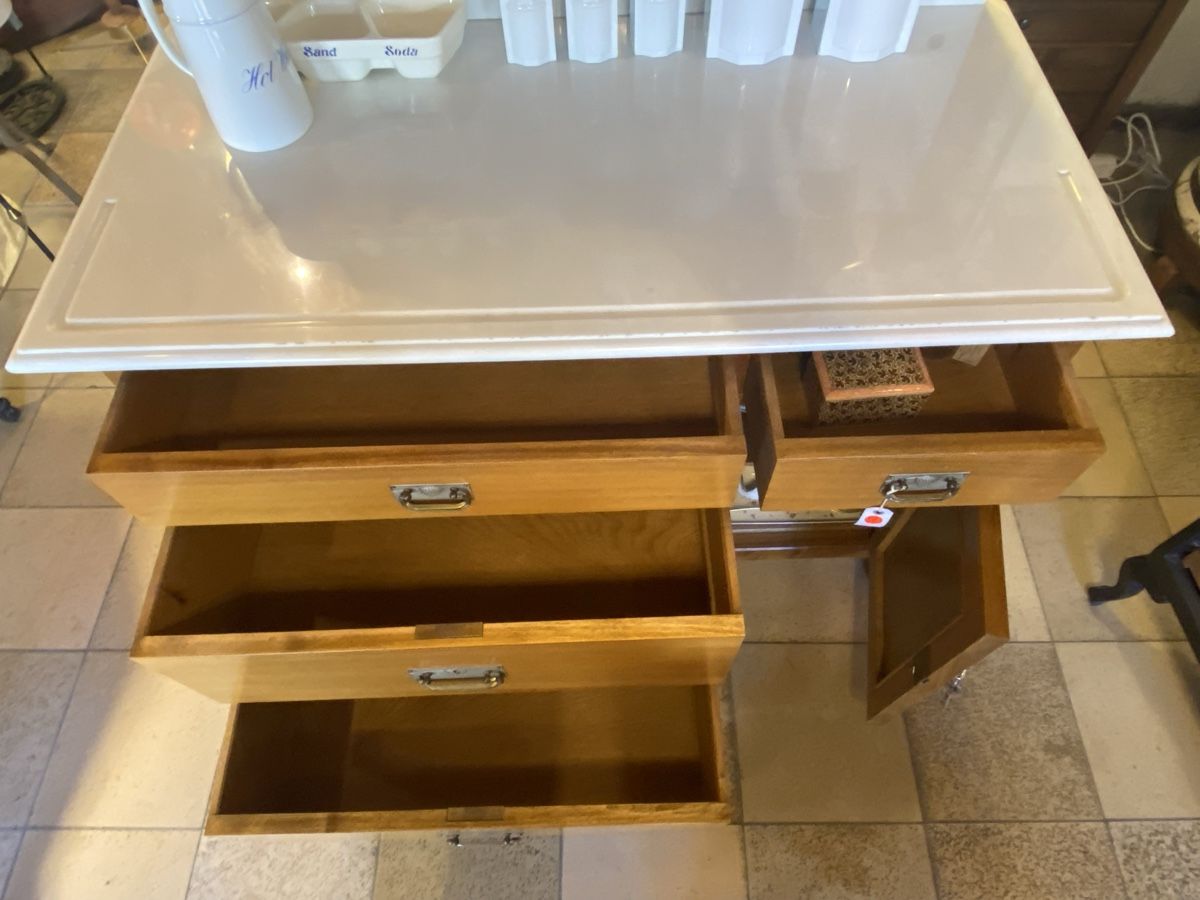 Kommoden: Commode Art Nouveau avec miroir, bois massif – Gebraucht aus Fribourg von kaleidoscop 5