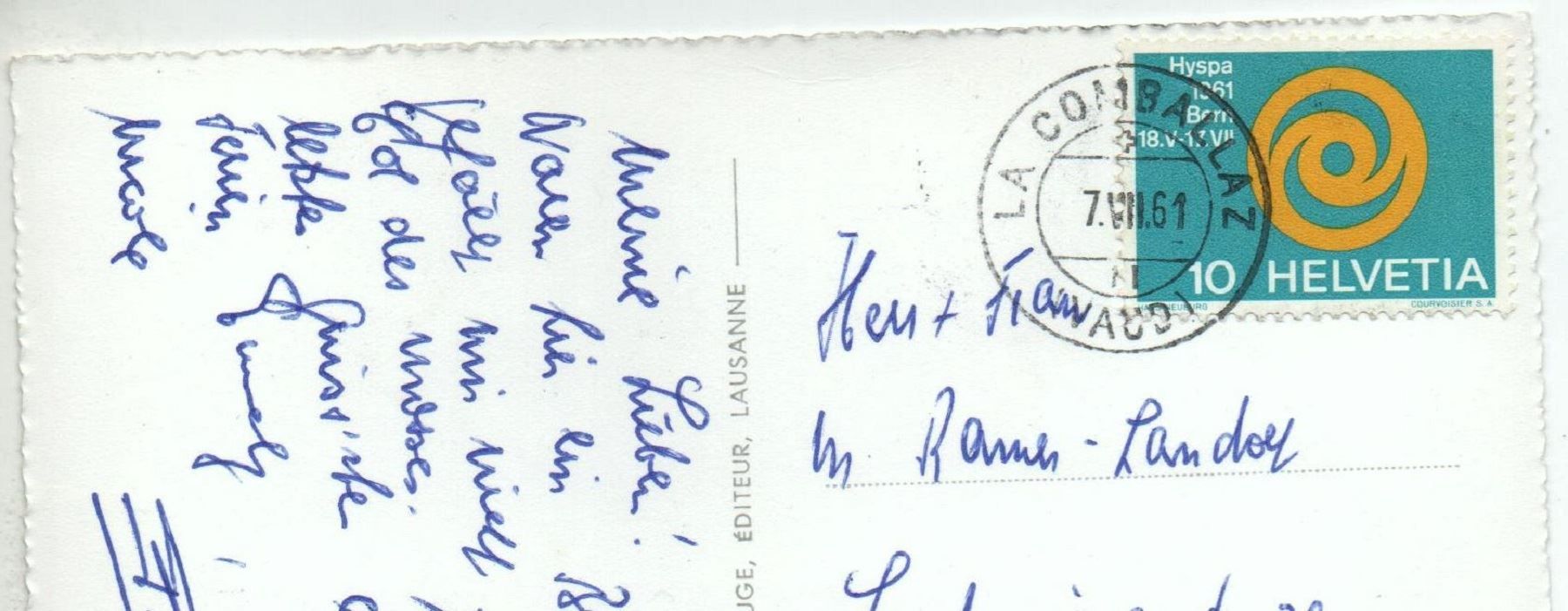 Cartoline postali: CHAMPÉRY Luftseilbahn - La piscine – Usato da Jona venduto da philajona 1