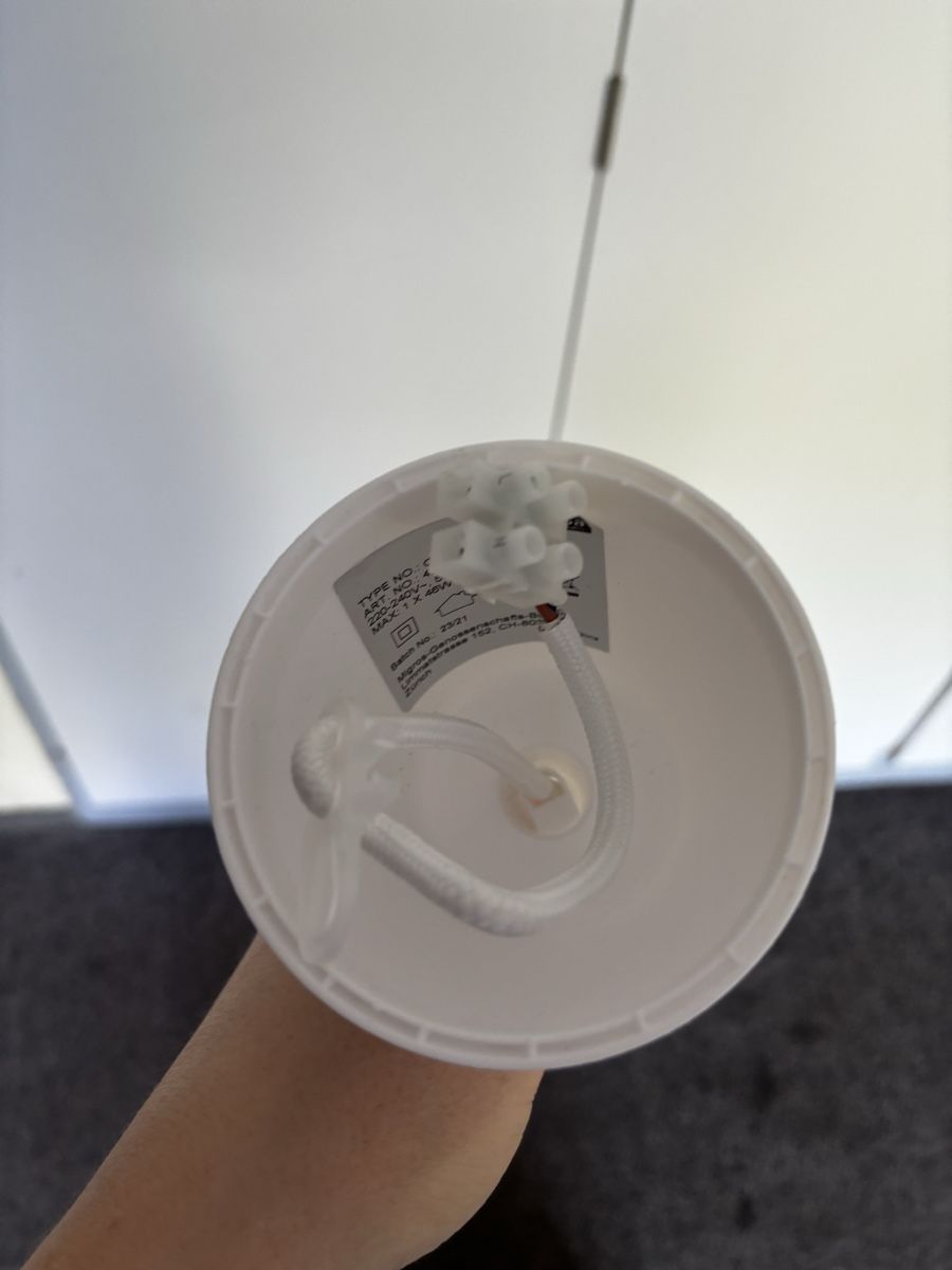 Lampadari & plafoniere: Hängeleuchte grau Metall mit Kork und Messing – Usato da Speicher venduto da ret_6msb 2