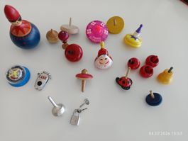 Konvolut Kreisel und Spielzeug guter Zustand