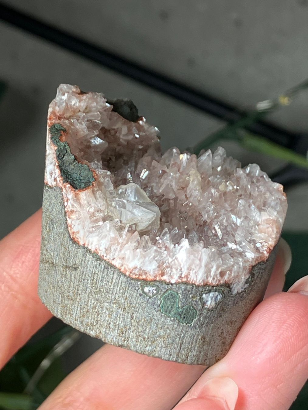 Pietre preziose: Pink Heulandit-Geode – Nuovo e nell'imballaggio originale da Neuheim venduto da m.hald 4