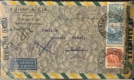 Brasilien Zensurbrief 1940er - Luftpost Recife-Glarus