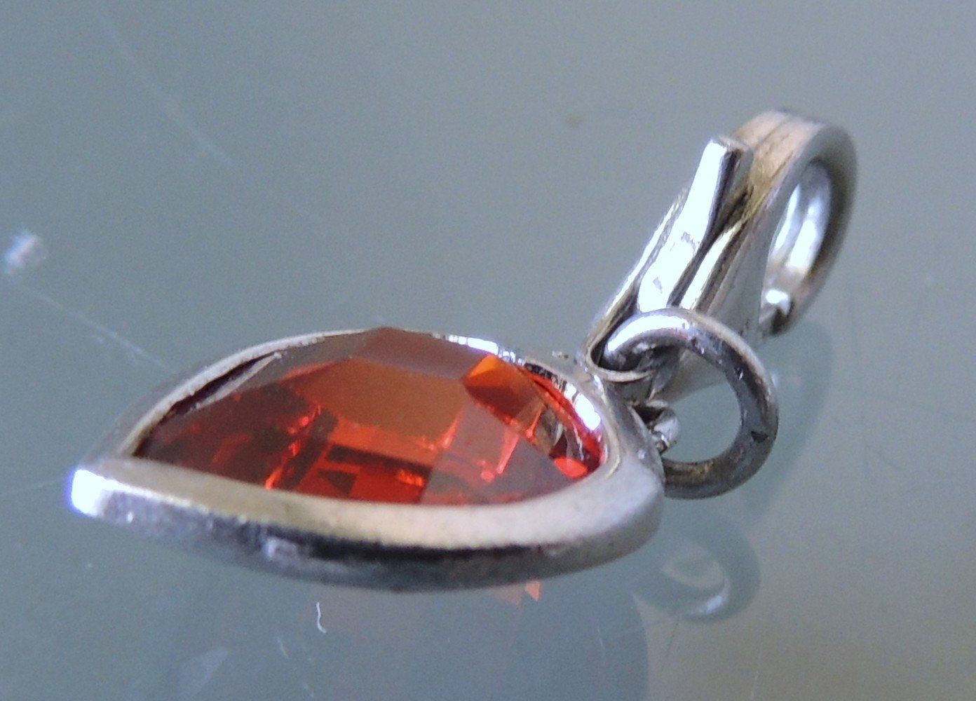 Ciondoli: Silber 925 Herz Charm Anhänger – Usato da Waldenburg venduto da schaller707 3
