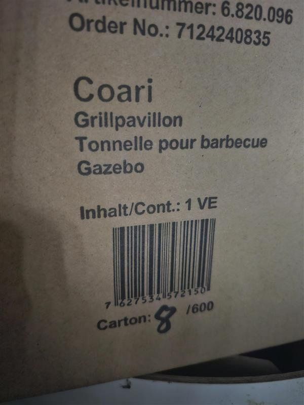Abris: Grillunterstand Coari – Neuf avec emballage d'origine à Kappel SO par Puzzles-Beauty 2