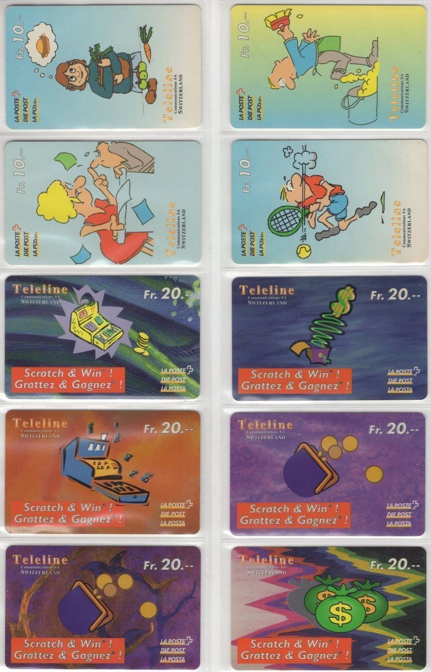 Telefon- & Taxkarten: TELELINE Die Post Prepaidkarten - Comics – Gebraucht aus Eglisau von Chperfins