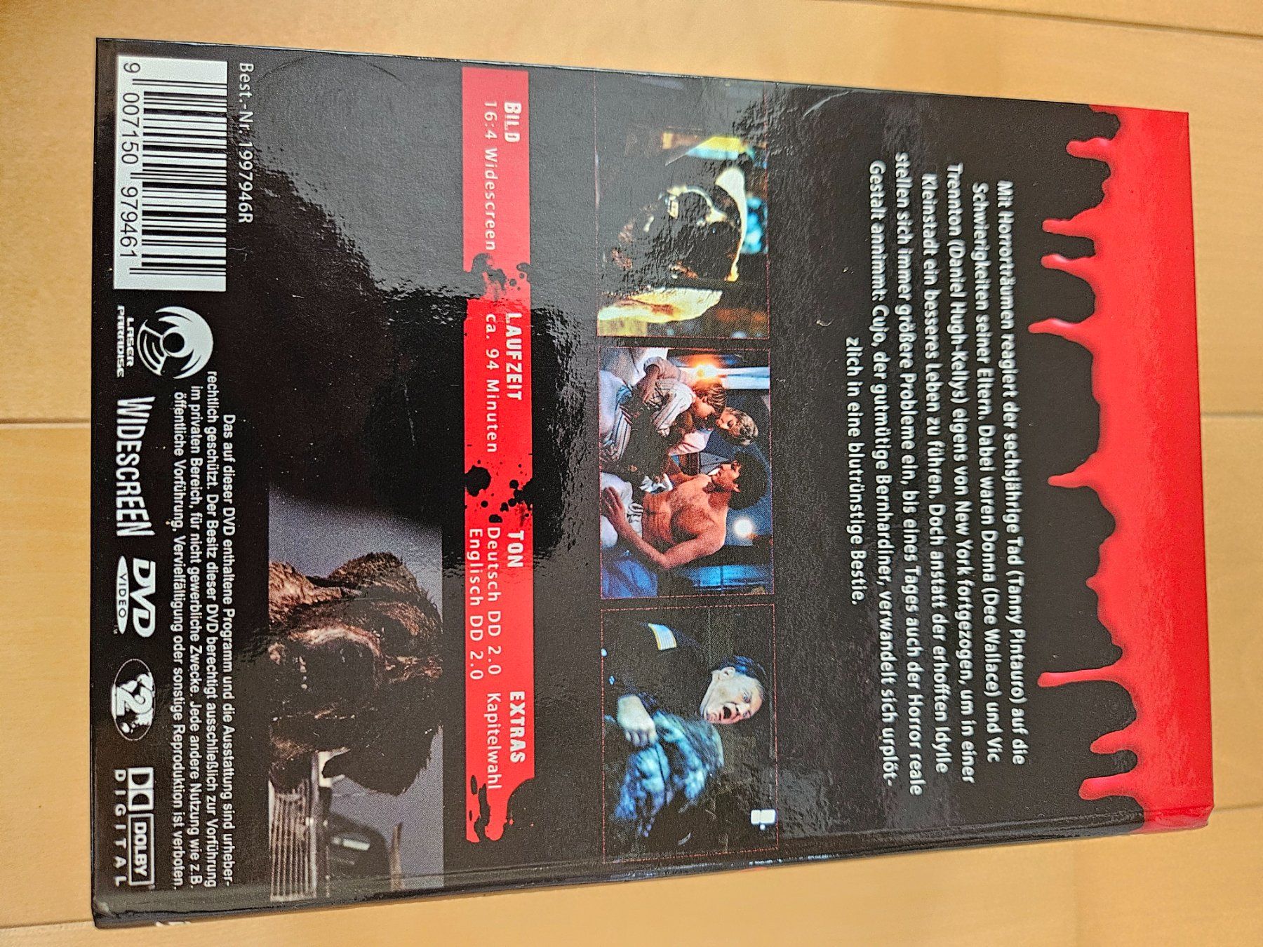 Tous les DVDs: Cujo - Kleine Hartbox - Red Edition – D'occasion à Wildberg par Reunionevents 1
