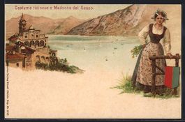 Litho Schweiz, Costume ticinese e Madonn