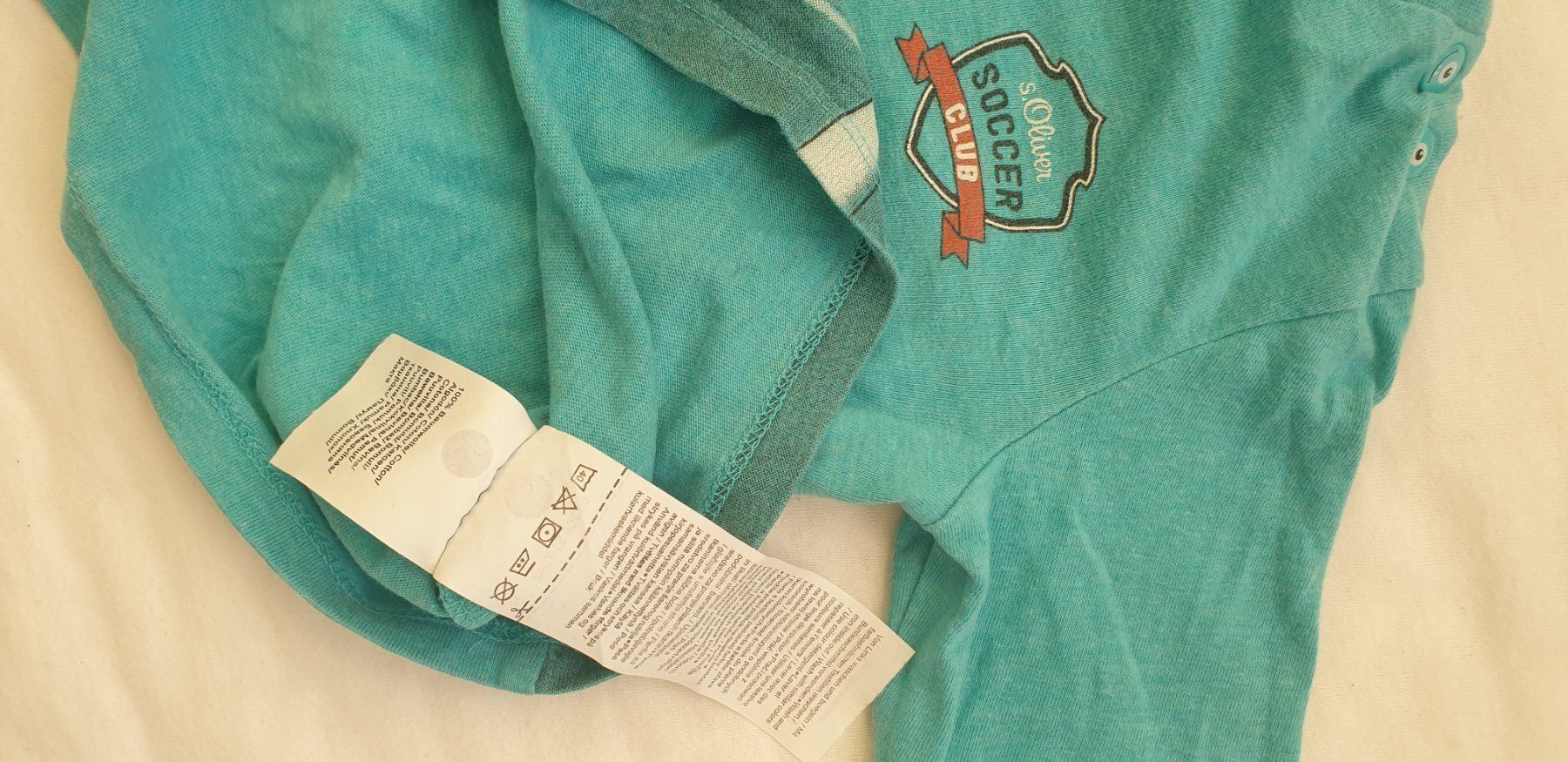 S.Oliver Hemden, T-Shirts & Polos: S. Oliver Langarmshirt Gr 80-86 - Soccer – Gebraucht aus Affoltern am Albis von nyi_ph9f 2