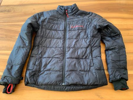 SALOMON tolle warme Daunenjacke Jacke schwarz Gr. L