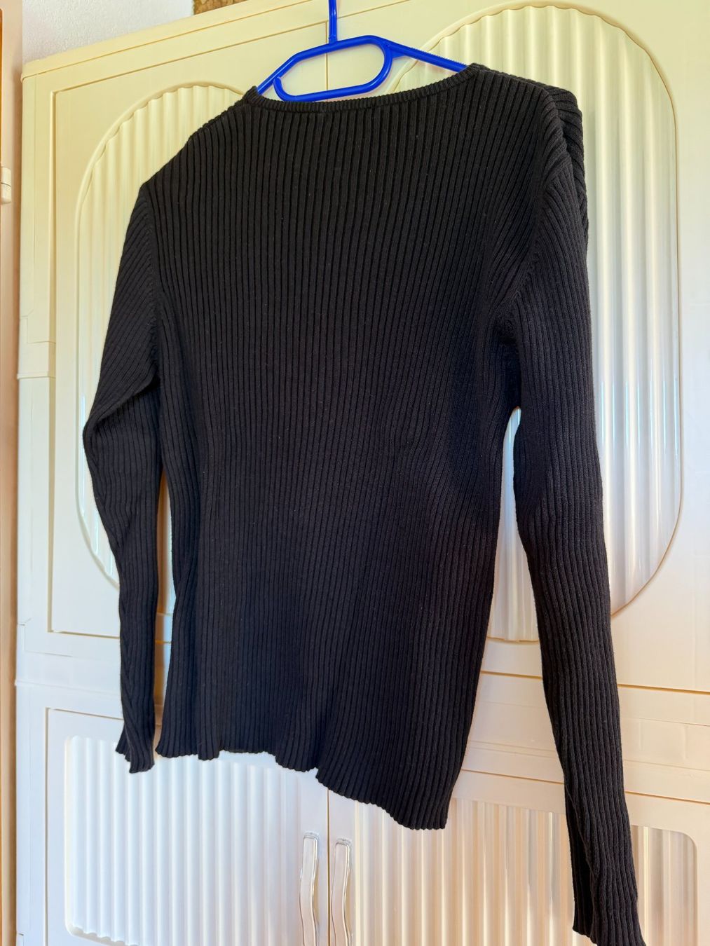 Maglioni & Felpe: Rippstrick Pullover schwarz Baumwolle 100% | Grösse M – Usato da Brunnenthal venduto da Eco07 1
