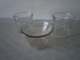 3er Set  Gläser
