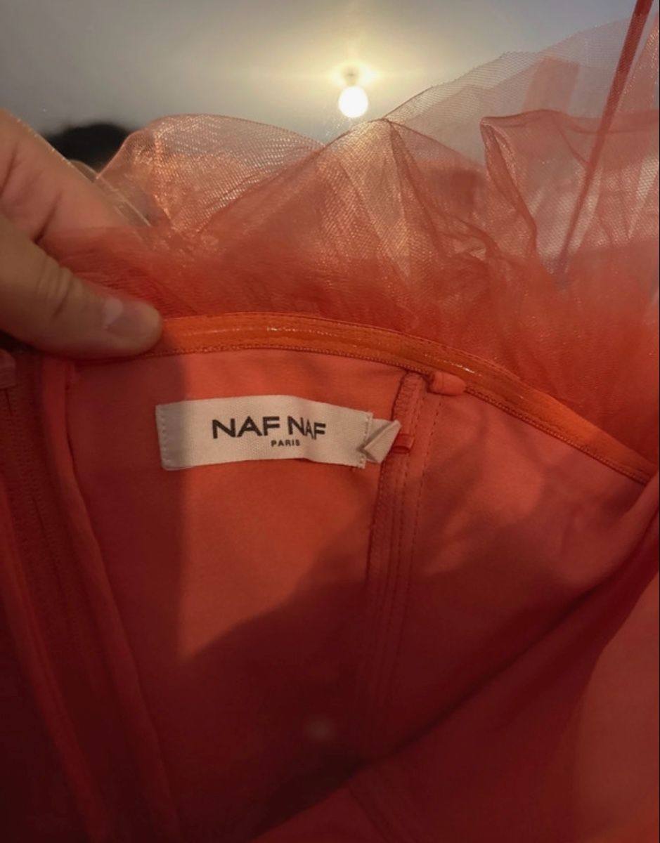Nafnaf Vestiti: Robe bustier rose saumon avec tulle Naf Naf – Usato da Estavayer-le-Lac venduto da Iness_oth 5