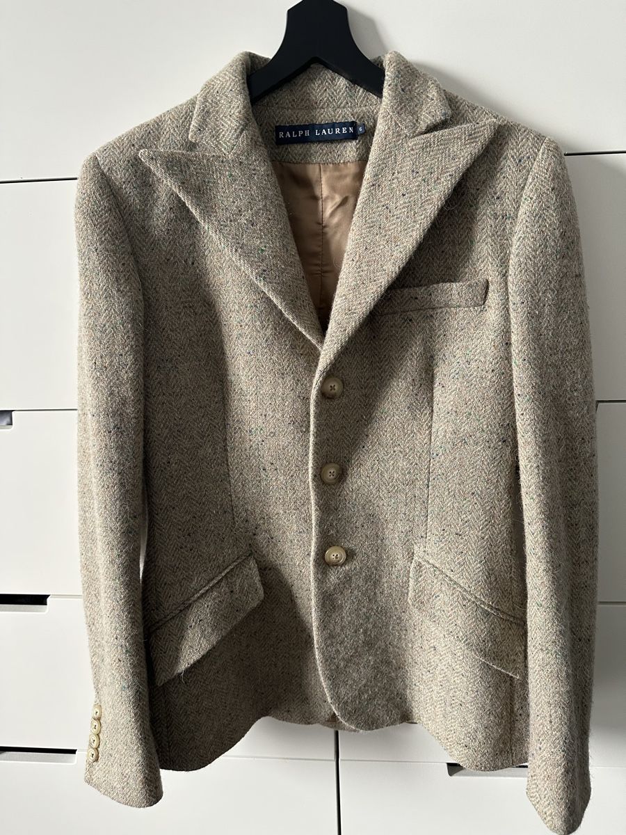 Ralph Lauren Jacken: Ralph Lauren Wool Blazer Herringbone, Size 6/36 – Gebraucht aus Zürich von Heisenberg27