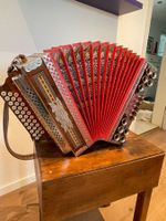 Steirische Ziehharmonika- 3-reihig- G-C-F- spielbar-gepflegt