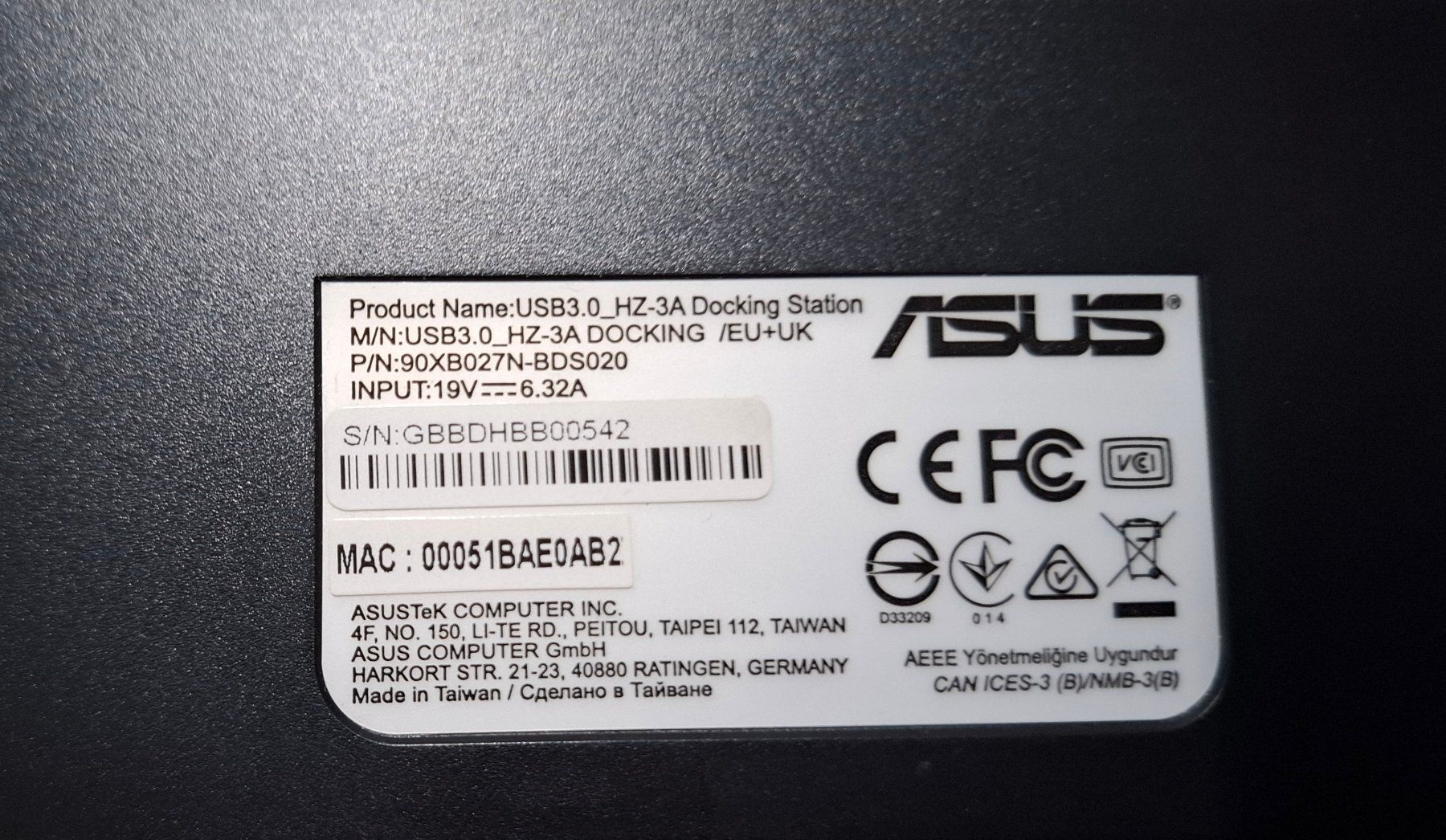 Asus Docking station: Asus Doking Station – D'occasion à Luzern par Pwli 1