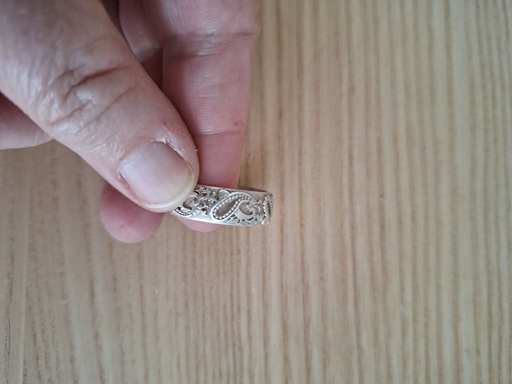 Bagues: Glarner Ring mit Paisley Muster, Gr. 64 – D'occasion à Glarus par novale2 1