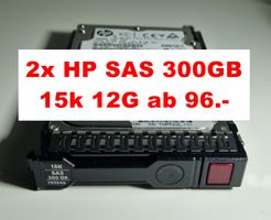 2Stk HP/HPE 300GB SAS 12G 15K 2.5" 759546 f Proliant G8/9/10
