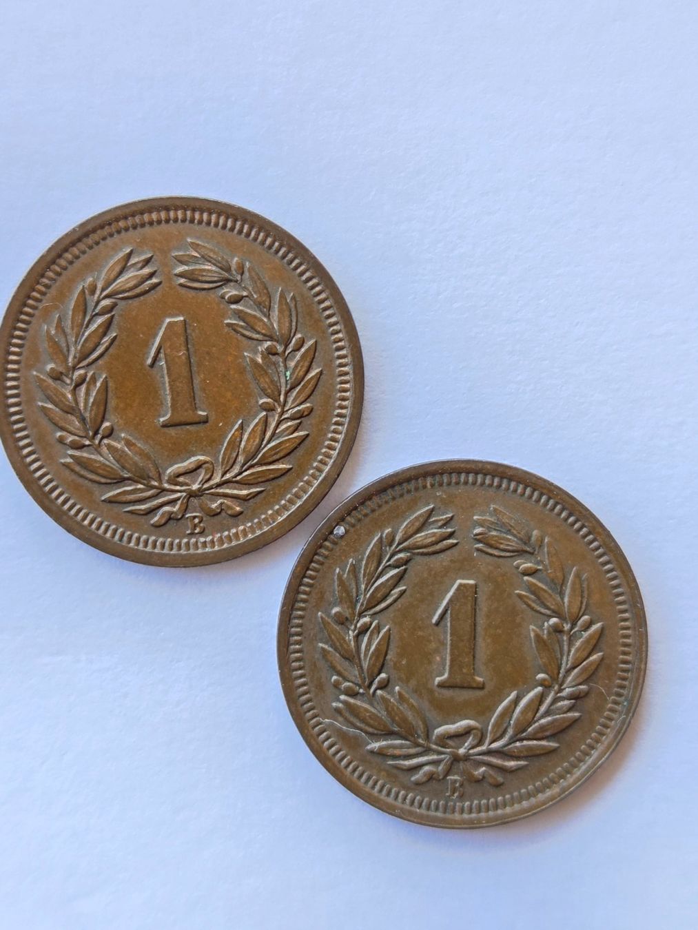 Toutes les monnaies: Münze 1 Rappen 1929 1934 – D'occasion à Rheinfelden par Badelus 1