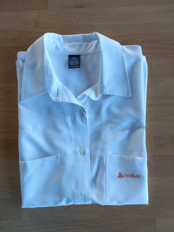 Odlo Camicette: Odlo Damen Bluse Gr. S Weiss kurzarm – Nuovo (secondo la descrizione) da Oensingen venduto da SpiPhEg46 1