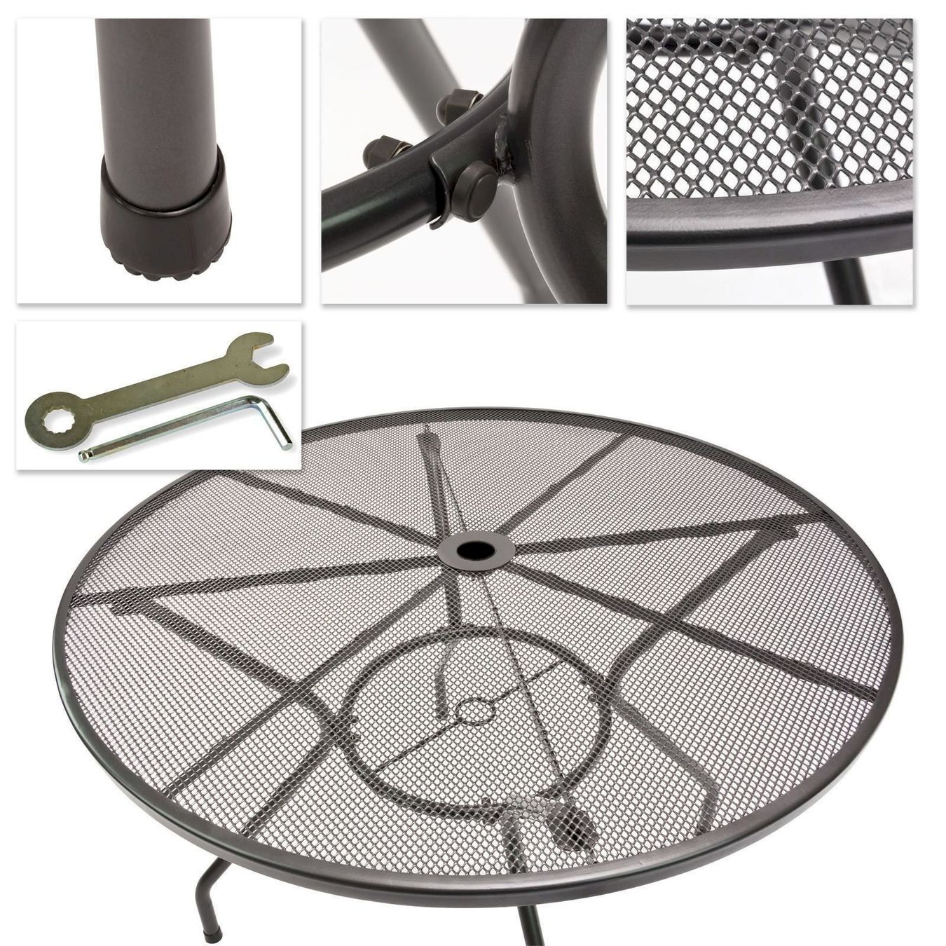 Tavoli da giardino: Gartentisch rund "Los Angeles" 100x72cm – Nuovo e nell'imballaggio originale da Bottighofen venduto da zaap 1