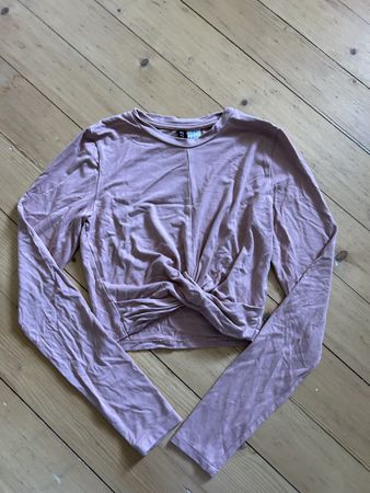 Langarmshirt Rosé Knoten Detail