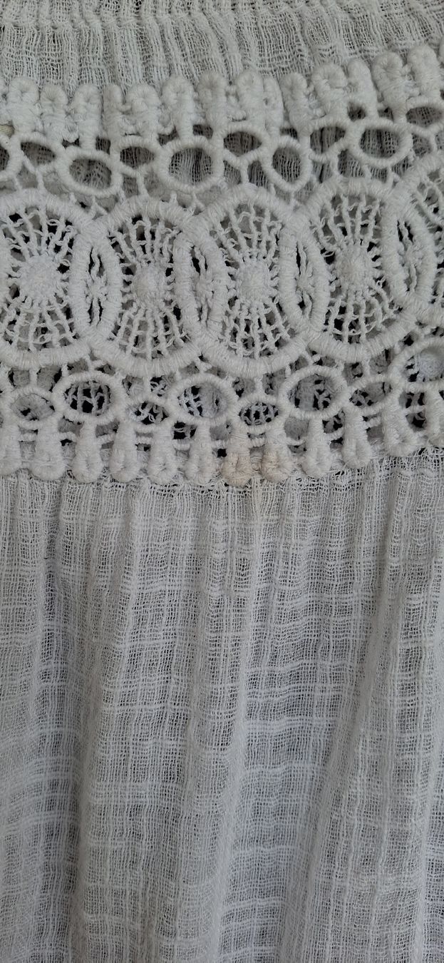 Tuniche: Sommer Boho Tunika Off-Shoulder mit Spitze, Gr. M – Usato da Brienz BE venduto da mondchatz1 4