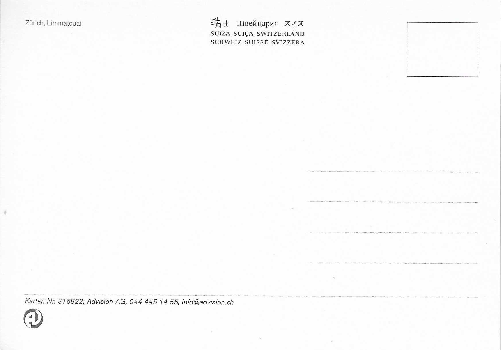Cartoline postali: Zürich,Limmatquai ZH – Nuovo (secondo la descrizione) da Rothrist venduto da Stranglehold 1