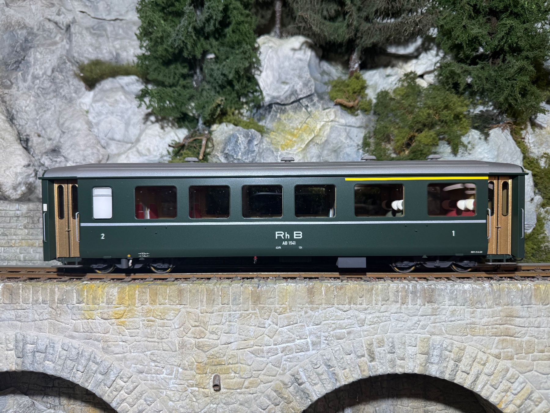 Modelleisenbahnen: Model Rail, Bernina- Wagen- Set, Om – Neu (gemäss Beschreibung) aus Krummenau von ferrotech 8