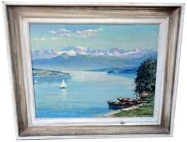 Gemälde "Schiff auf dem See"