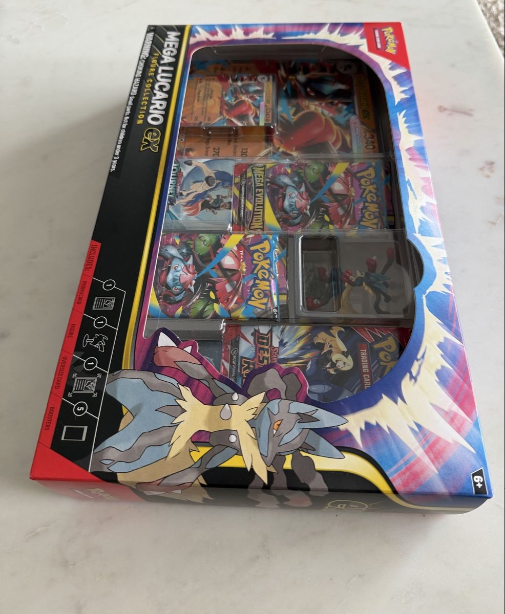 Pokémon Carte collezionabili: Pokemon Mega Lucario ex Figure Collection EN – Nuovo e nell'imballaggio originale da Schaffhausen venduto da solequart 3