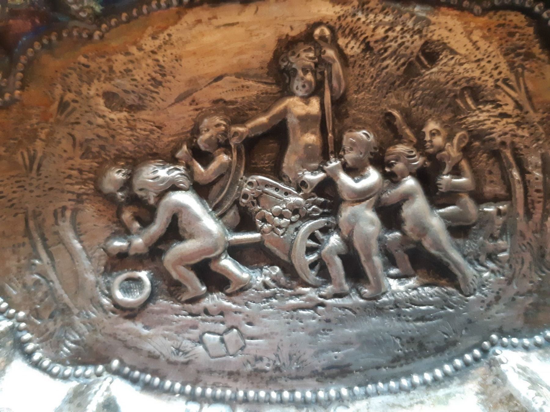 Servierplatten: Silber Weinprobierschale um 1900 – Gebraucht aus Grindelwald von carro5 1