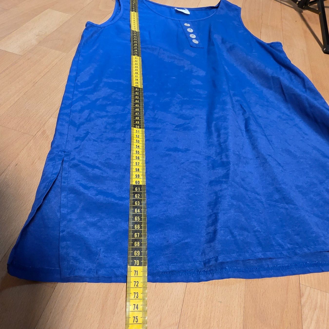 Camicette: Vintage Sommerbluse Blau Gr. M – Usato da Wald ZH venduto da CapLux 4