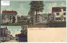 Gruss aus Wetzikon - Unterwetzikon, Walfershausen - Litho