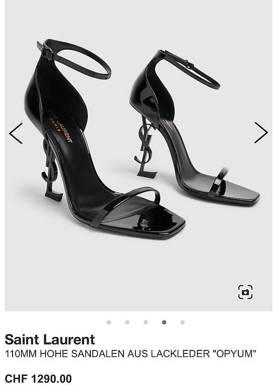 Damenschuhe: YSL Opyum sandalen Lackiert Schwarz – Gebraucht aus Lyss von zej_p9k5 2