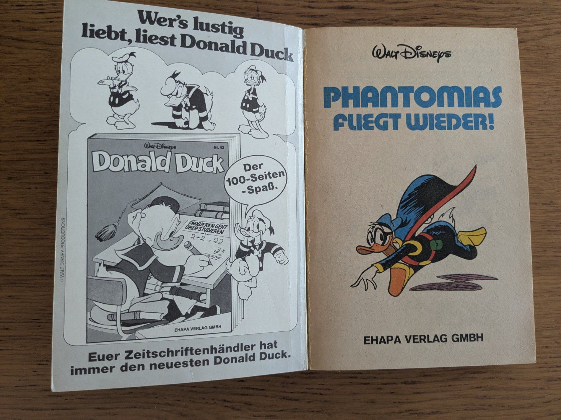 Fumetti: Lustiges Taschenbuch LTB Nr. 44 // 1. Auflage 1977 – Usato da Uster venduto da Albertsnail 1