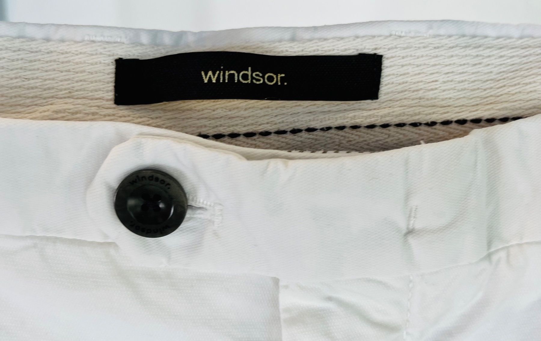 Windsor Pantaloni: Windsor Hose Baumwolle elastisch weiss Herren Gr. 54 – Nuovo (secondo la descrizione) da Kreuzlingen venduto da schmitho 2