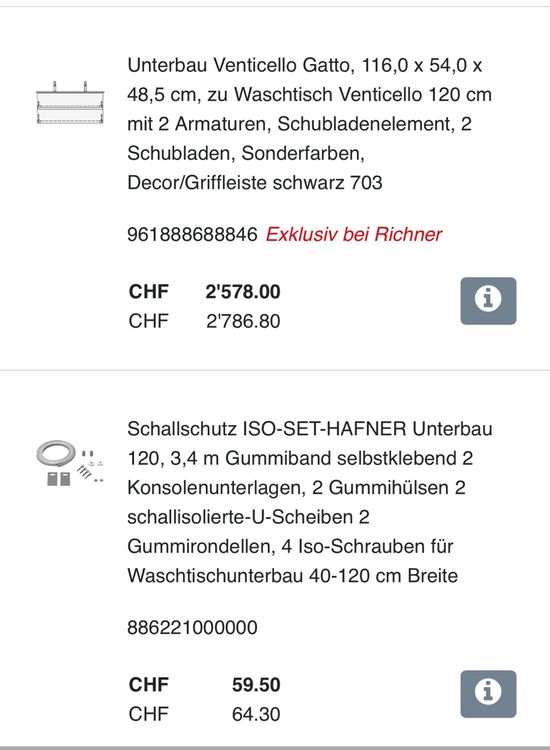 Deluxe Badmöbelset ( Listenpreis 7‘232.-) 2
