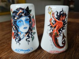 Ed Hardy Tattoo Art Salz und pfeffer porzelan küche kochen