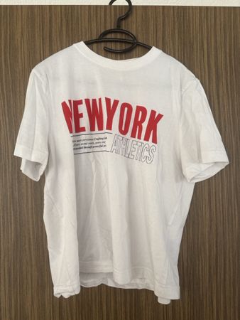 T-Shirt H&M New York Athletics weiss Grösse M Zustand gut