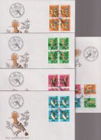 PJ-FDC-Serie 1970. Mit 4-er-Block's.