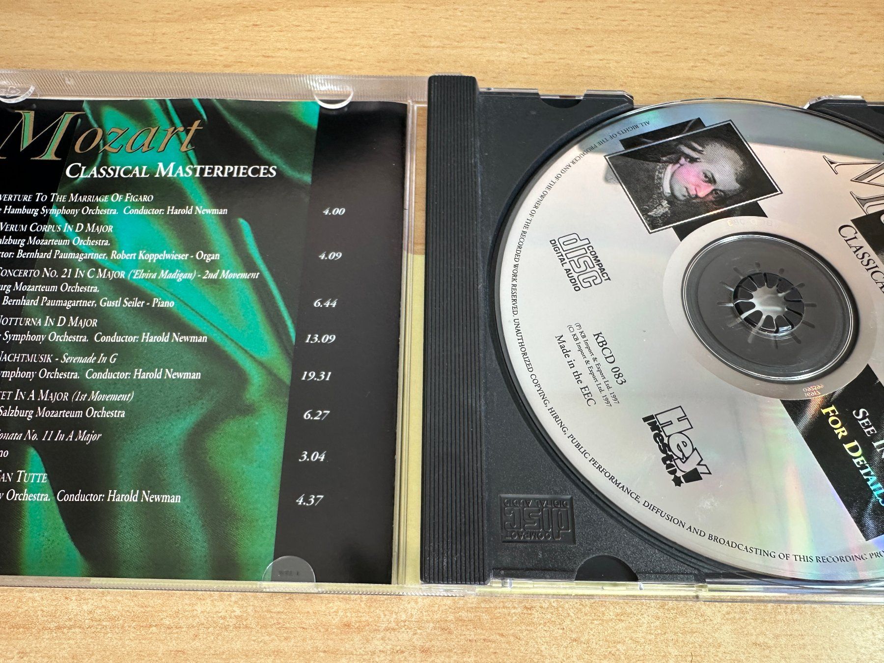 CD: N6 Mozart – Classical Masterpieces – Usato da Rikon im Tösstal venduto da Alpenmutz 2