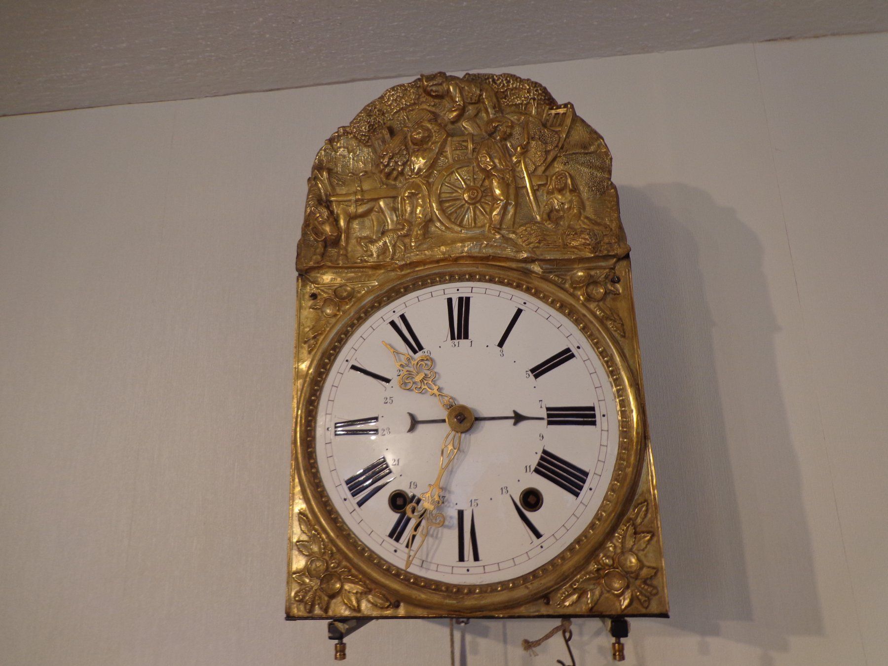 Uhren: Comtoise Morez Burgunder Uhr wohnfertig – Gebraucht aus Würenlingen von reneda777 1