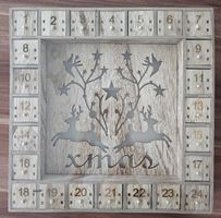 Holz Adventskalender mit 24 Schubladen Fabrikneu und OVP