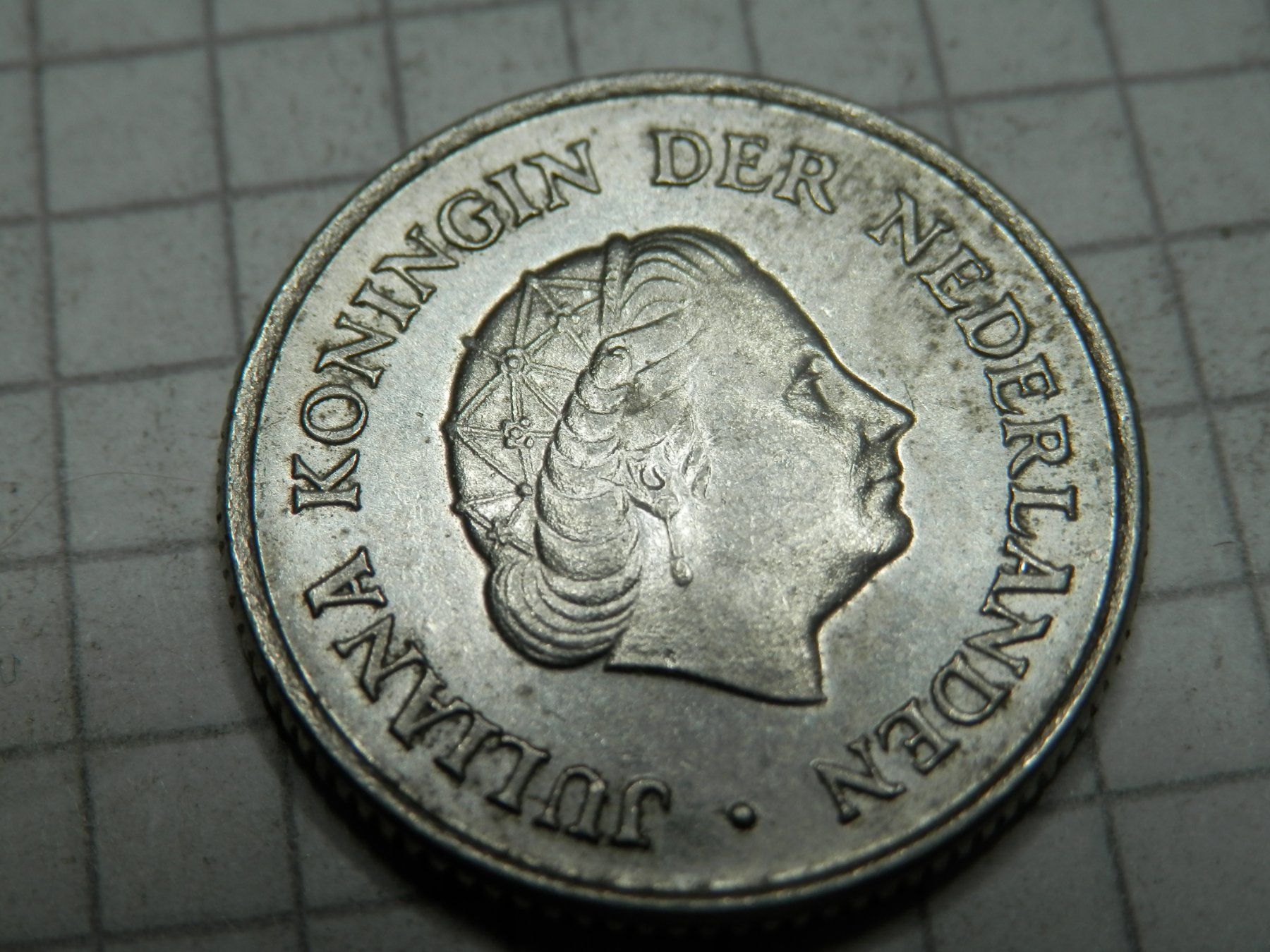 Alle Münzen: Niederlande 25 Cent, 1967 – Gebraucht aus Weiach von weiach81