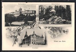 Bern, Bundesgebäude, Weltpostdenkmal un